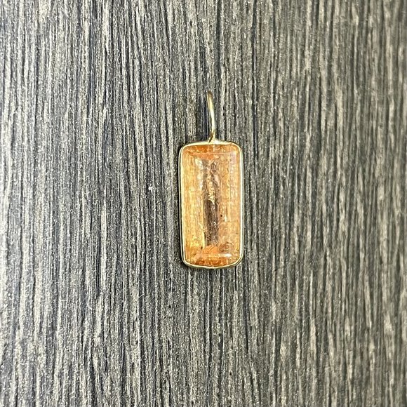 Solid 14K Imperial Topaz - Picture 1 of 5